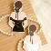Set 40 thiệp giấy chibi cô gái váy dạ hội trang trí hoa và cắm bánh size 7x12cm ảnh 2