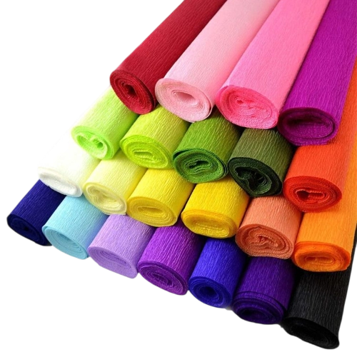 Ảnh sản phẩm Cuộn giấy nhún, giấy nhăn làm hoa handmade 50x250cm 1