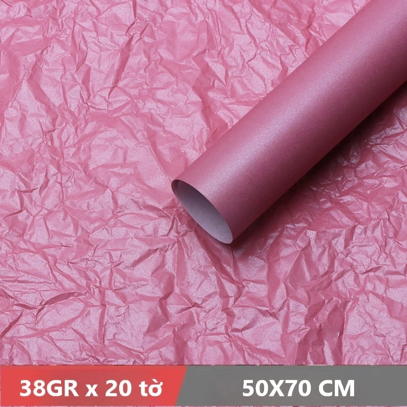 Giấy nến, giấy mếch sydney bó hoa gói quà màu ngọc trai xấp 20 tờ 50x75  ảnh 39