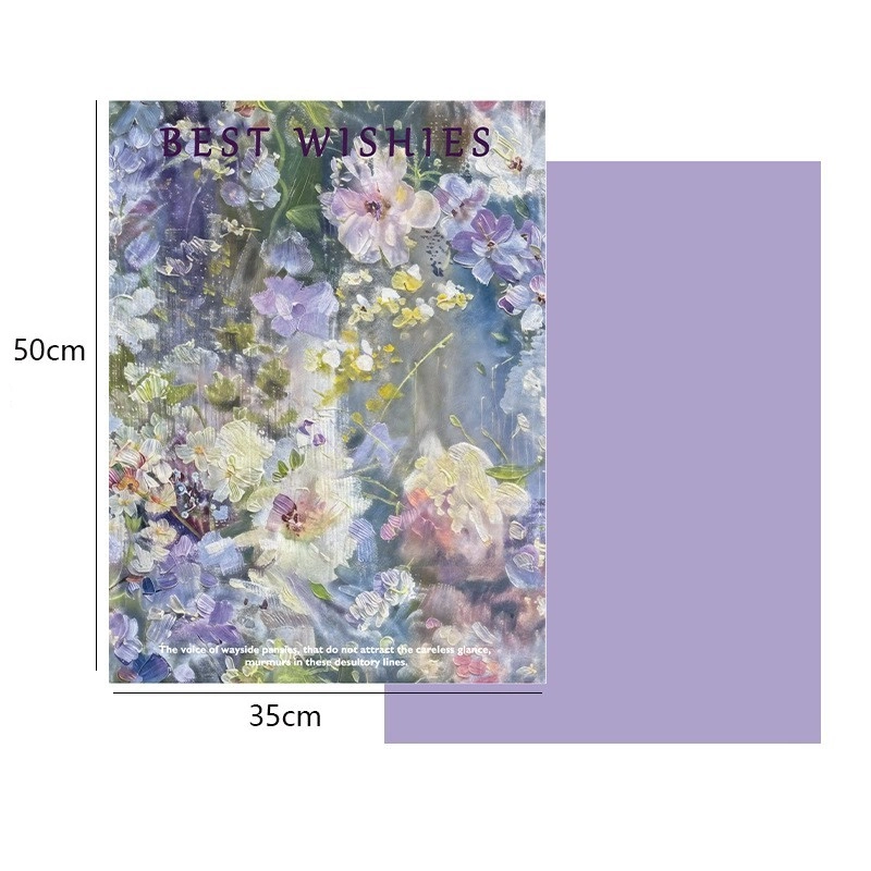 Giấy lót gói hoa sơn dầu hoạ tiết in chữ khổ 35x50cm xấp 10 tờ
ảnh 9