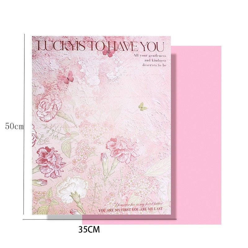Giấy lót gói hoa sơn dầu hoạ tiết in chữ khổ 35x50cm xấp 10 tờ
ảnh 17