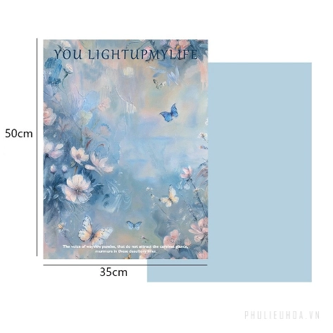 Giấy lót gói hoa sơn dầu hoạ tiết in chữ khổ 35x50cm xấp 10 tờ
ảnh 8