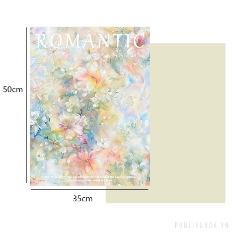 Giấy lót gói hoa sơn dầu hoạ tiết in chữ khổ 35x50cm xấp 10 tờ
ảnh 11