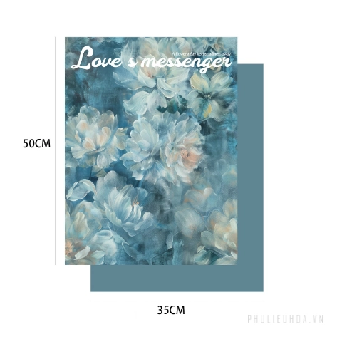 Giấy lót gói hoa sơn dầu hoạ tiết in chữ khổ 35x50cm xấp 10 tờ
ảnh 18