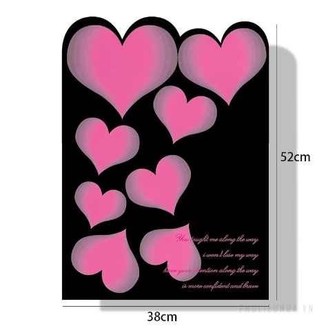 Giấy lót gói hoa viền cắt trái tim 35x50cm xấp 10 tờ ảnh 10