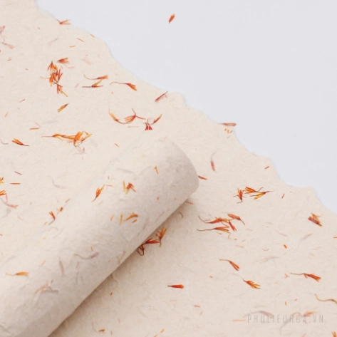 Giấy Kraft ép sợi bông sợi xé tay túi 5 tờ 40 x 55 - Họa tiết nhụy họa ảnh 17