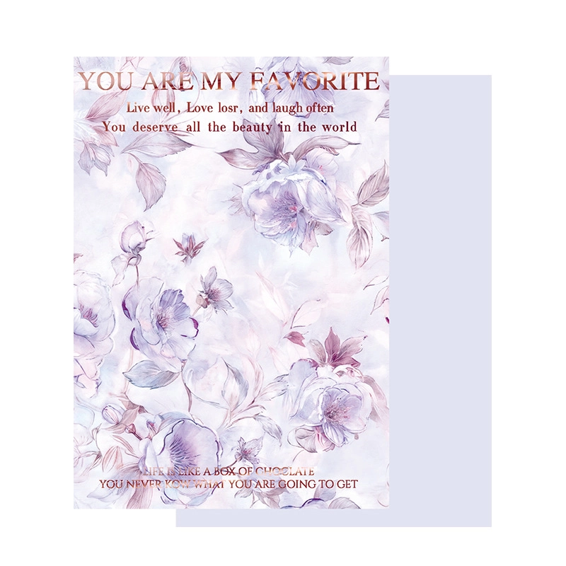 Giấy lót gói hoa một mặt chữ in kim 38x50 xấp 10 tờ ảnh 11