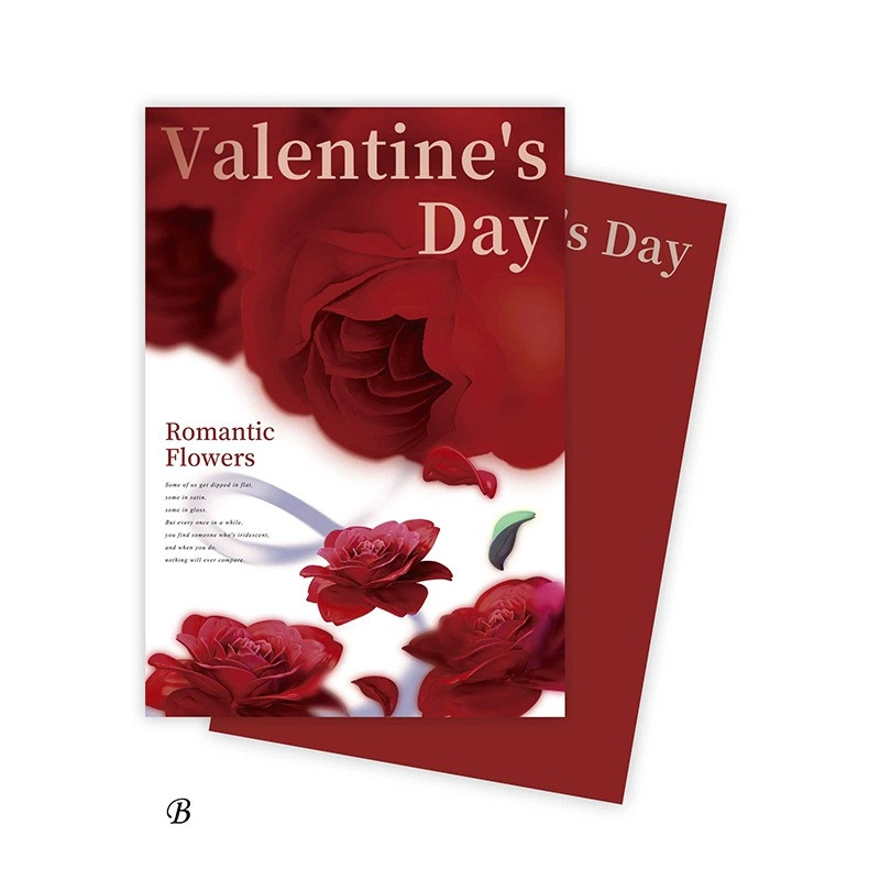 Giấy lót họa tiết hoa hồng đỏ xấp 10 tờ 35x50 Valentine's Day ảnh 8