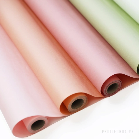 Cuộn 10yard giấy kraft 80gsm gói hoa mỹ thuật không thấm nước ảnh 14