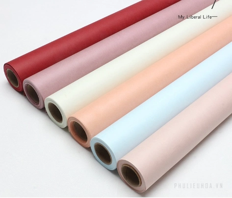 Cuộn 10yard giấy kraft 80gsm gói hoa mỹ thuật không thấm nước ảnh 17