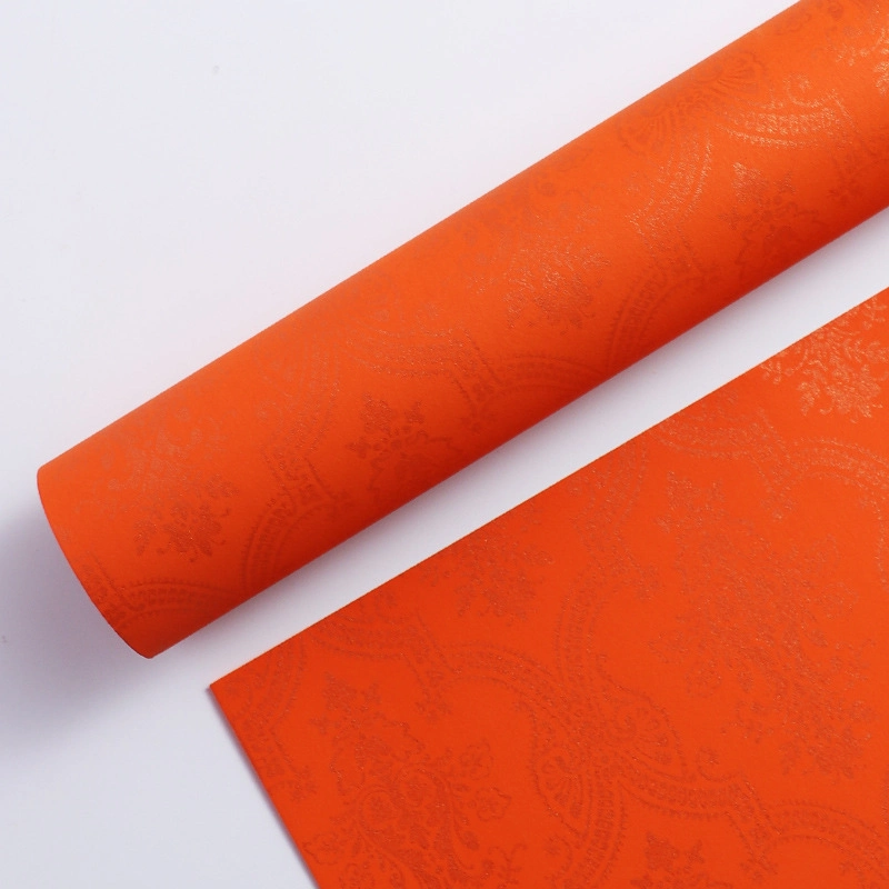 Giấy gói hoa họa tiết giả PU cổ điển cuộn 60cm x 6 yard ảnh 18