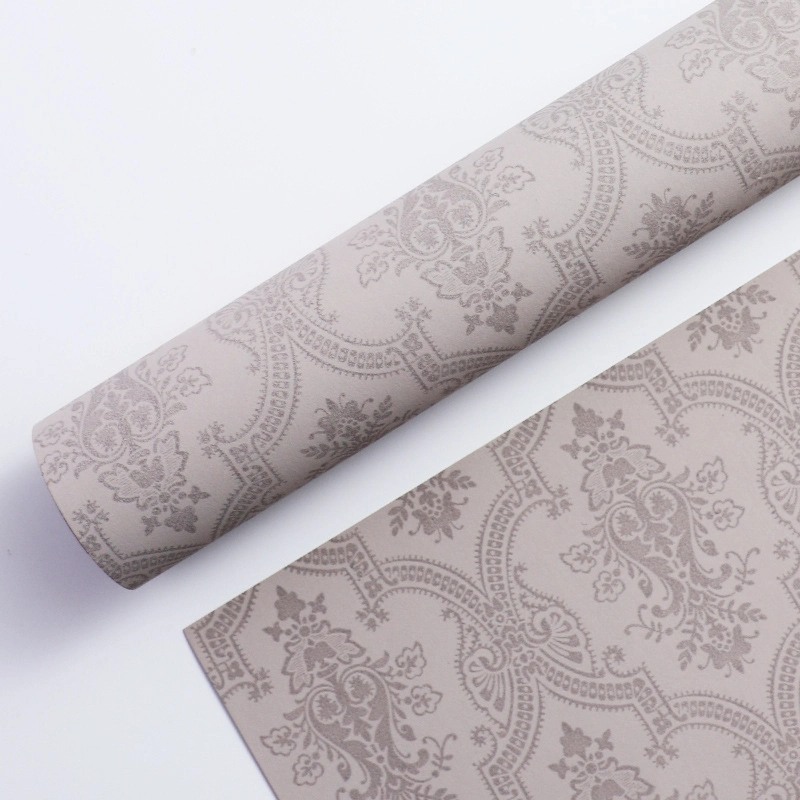 Giấy gói hoa họa tiết giả PU cổ điển cuộn 60cm x 6 yard ảnh 23