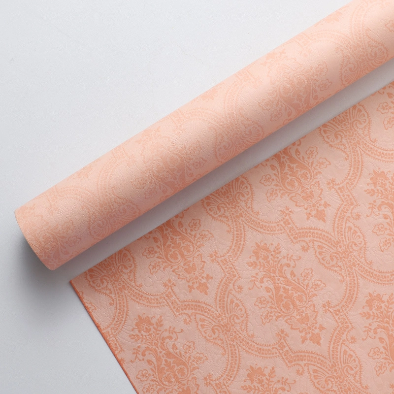 Giấy gói hoa họa tiết giả PU cổ điển cuộn 60cm x 6 yard ảnh 25