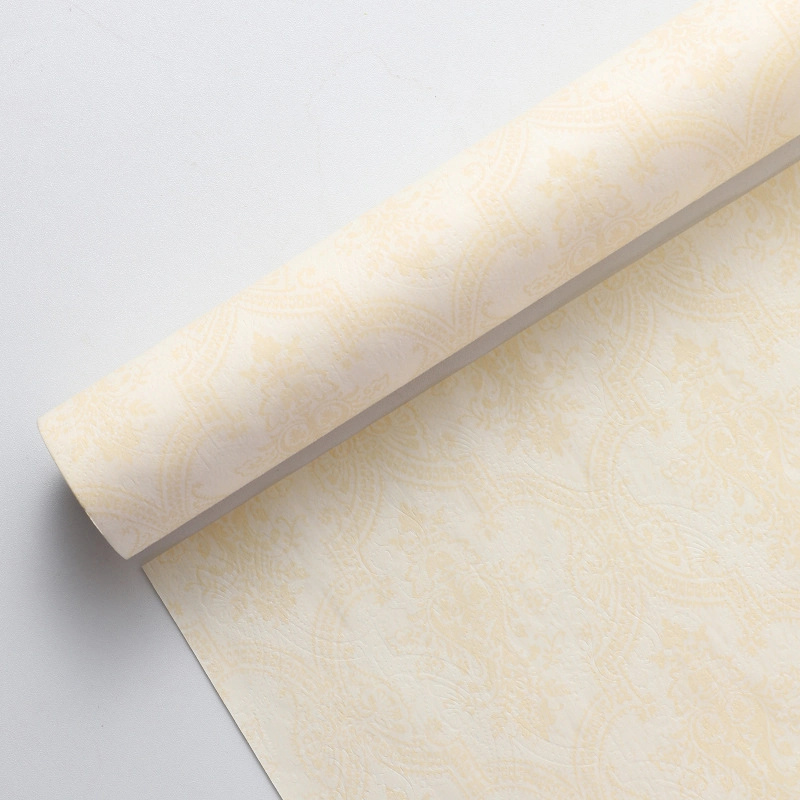 Giấy gói hoa họa tiết giả PU cổ điển cuộn 60cm x 6 yard ảnh 26