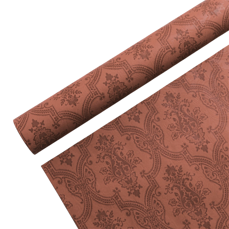 Giấy gói hoa họa tiết giả PU cổ điển cuộn 60cm x 6 yard ảnh 25