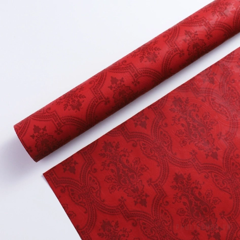 Giấy gói hoa họa tiết giả PU cổ điển cuộn 60cm x 6 yard ảnh 19