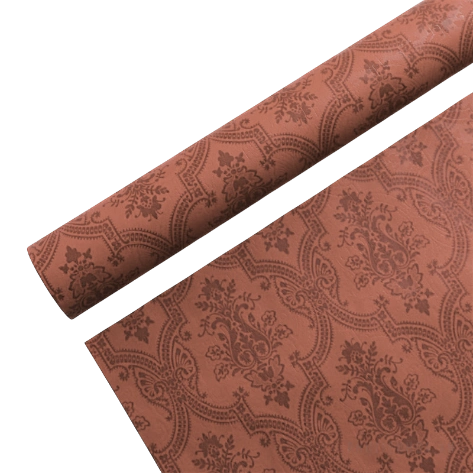 Giấy gói hoa họa tiết giả PU cổ điển cuộn 60cm x 6 yard ảnh 25
