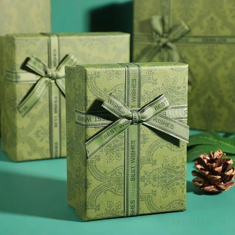 Giấy gói hoa họa tiết giả PU cổ điển cuộn 60cm x 6 yard ảnh 5