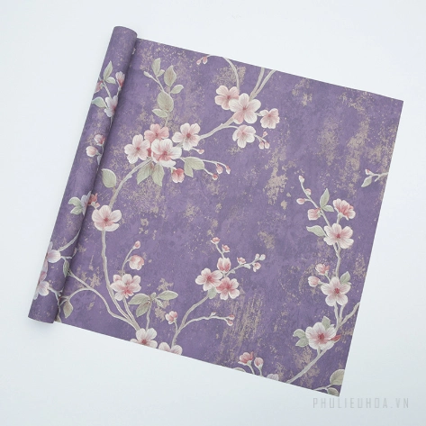 Giấy họa tiết dập nổi cánh hoa đào xấp 10 tờ ảnh 18