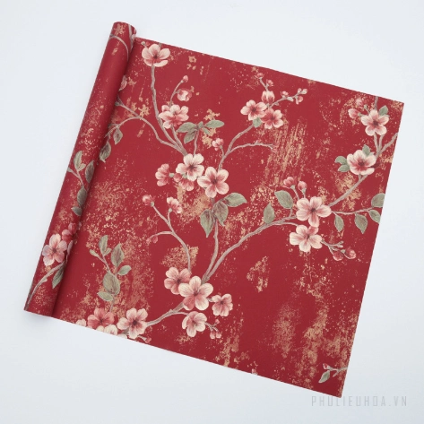 Giấy họa tiết dập nổi cánh hoa đào xấp 10 tờ ảnh 19