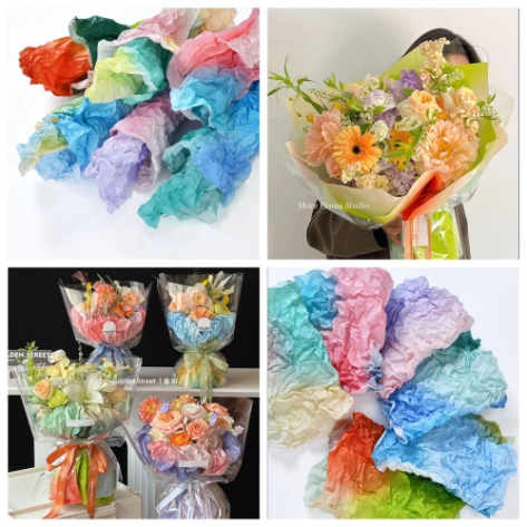 Ảnh sản phẩm Giấy nến giấy sydney họa tiết loang gradient xấp 20 tờ 50 x 70cm 1