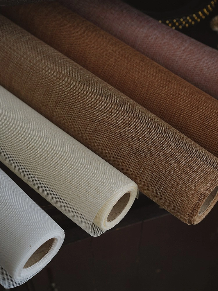 Cuộn lưới vải bố thô gói hoa giỏ quà 48cm x 5yard ảnh 4