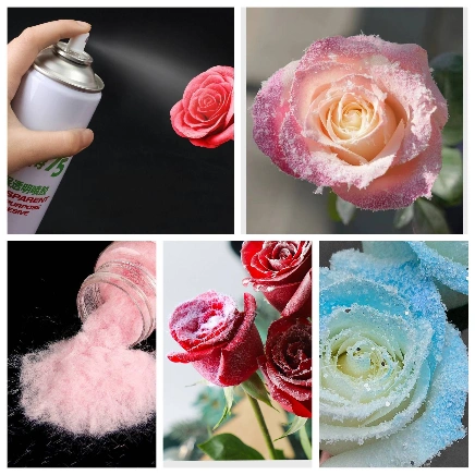 Ảnh sản phẩm Kim tuyến dạng sợi mảnh trang trí hoa bông hoa hiệu ứng tuyết hũ 10gr 1