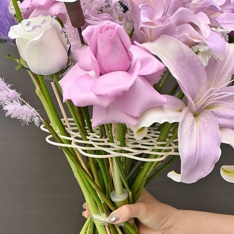Combo vỉ, cốt nhựa bó hoa tròn size 26cm ảnh 5